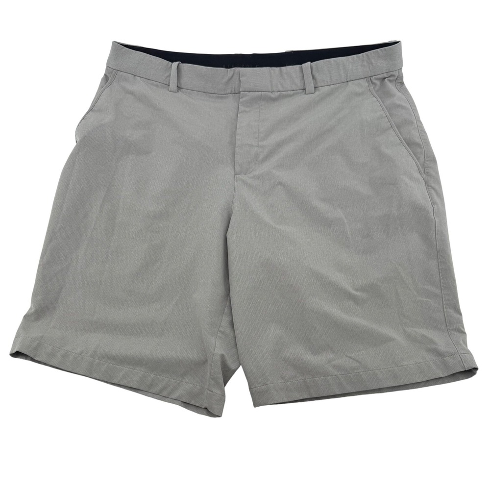 Nike Golf Shorts Mens 38 Gray Dri-FIT Flat‎ Front Performance Stretch Textured